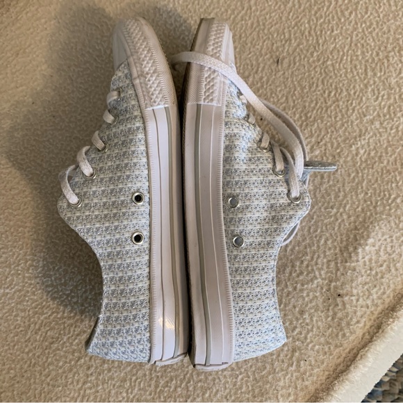 Converse All Star powder blue plaid sneakers - Picture 4 of 10